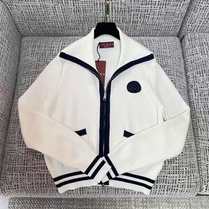 Gucci White and Black Zip-Up Jacket